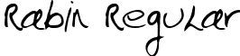 Rabin Regular font - RabinRegular.ttf