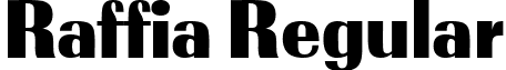 Raffia Regular font - Raffia.ttf