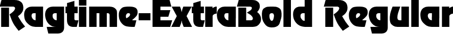 Ragtime-ExtraBold Regular font - Ragtime-ExtraBold.ttf