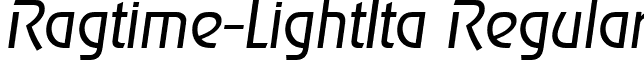 Ragtime-LightIta Regular font - Ragtime-LightIta.ttf