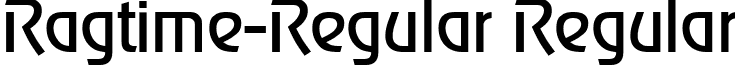 Ragtime-Regular Regular font - Ragtime-Regular.ttf