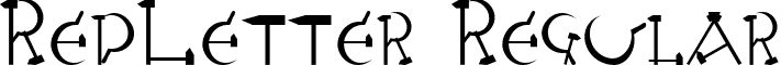 RedLetter Regular font - REDLETER.ttf