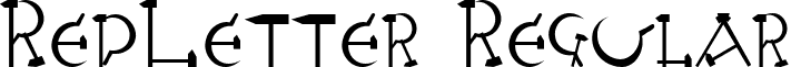 RedLetter Regular font - REDLETT.ttf