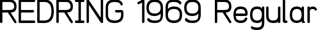 REDRING 1969 Regular font - REDRING_1969.ttf