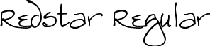 Redstar Regular font - redstar.ttf