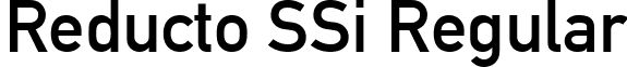 Reducto SSi Regular font - ReductoSSi.ttf