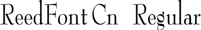 ReedFont Cn Regular font - reedfon3.ttf