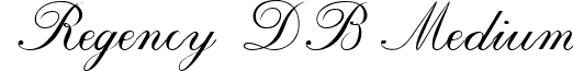 Regency DB Medium font - RegencyDB.ttf