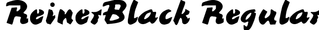 ReinerBlack Regular font - ReinerBlackRegular.ttf