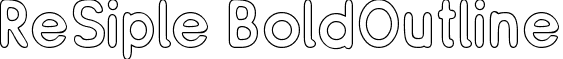 ReSiple BoldOutline font - RESIBO__.ttf