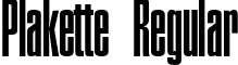 Plakette Regular font - PlaketteRegular.ttf