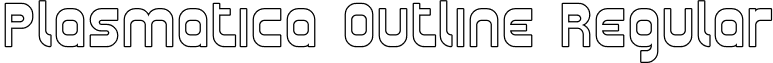 Plasmatica Outline Regular font - Plasma09.ttf