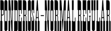 Ponderosa-Normal Regular font - Bonanza.ttf
