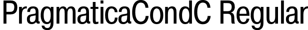 PragmaticaCondC Regular font - PragmaticaCondC.otf