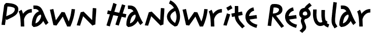 Prawn Handwrite Regular font - PrawnHandwriteRegular.ttf