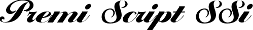 Premi Script SSi font - PremiScriptSSi.ttf