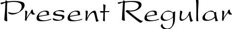 Present Regular font - PR.ttf