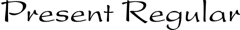 Present Regular font - Present Regular font.ttf