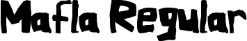 Mafla Regular font - Mafla.ttf