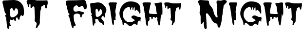 PT Fright Night font - Ptfright.ttf