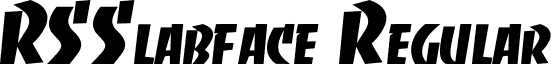 RSSlabface Regular font - RSSLABFA.ttf