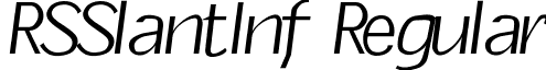 RSSlantInf Regular font - RSSLANTI.ttf