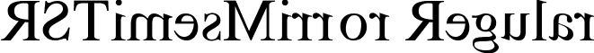 RSTimesMirror Regular font - RSTimesMirror2.ttf