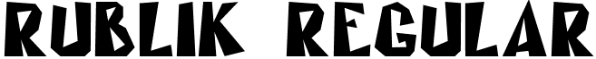 Rublik Regular font - Rublik.ttf