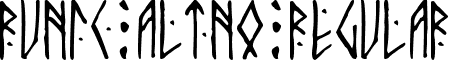 Runic AltNo Regular font - RunicAltNo.ttf