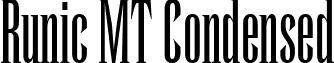 Runic MT Condensed font - runiccn.ttf