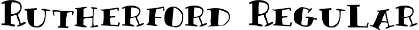Rutherford Regular font - Rutherford.ttf