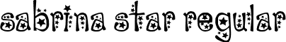 sabrina star Regular font - SABRINAS.ttf