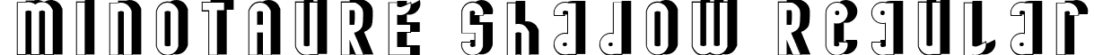 MINOTAURE shadow Regular font - MINOTAURE_shadow.ttf