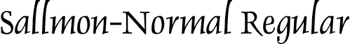 Sallmon-Normal Regular font - sallmon.ttf