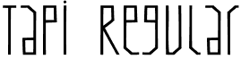 Tapi Regular font - Tapi.TTF