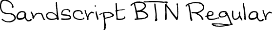 Sandscript BTN Regular font - Sandscript_20BTN.ttf