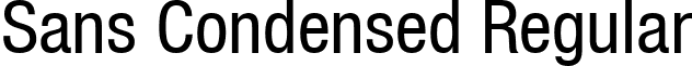 Sans Condensed Regular font - SansCondensed.ttf