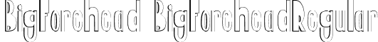 BigForehead BigForeheadRegular font - BigForehead.ttf