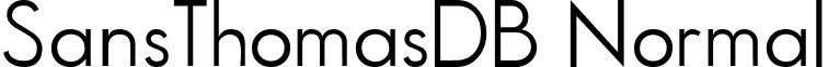 SansThomasDB Normal font - SansThomasDBNormal.ttf