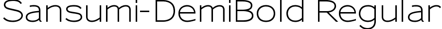 Sansumi-DemiBold Regular font - Sansumi-DemiBold.ttf