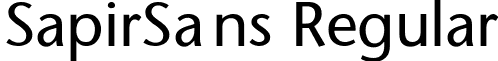 SapirSans Regular font - sapirsan.ttf