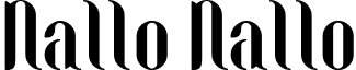 Nallo Nallo font - Nallo.ttf