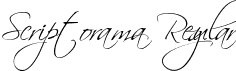 Scriptorama Regular font - Scriptorama.ttf