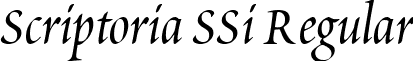 Scriptoria SSi Regular font - ScriptoriaSSi.ttf