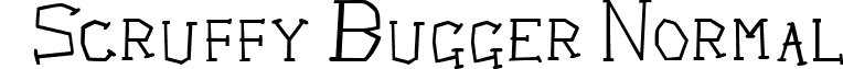 Scruffy Bugger Normal font - SCRUFFYB.ttf