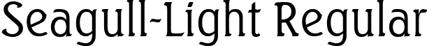 Seagull-Light Regular font - Seagull-Light.ttf