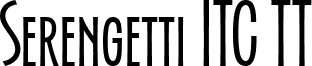 Serengetti ITC TT font - SEREI.ttf