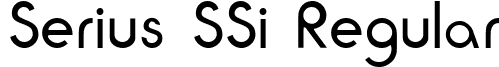 Serius SSi Regular font - SeriusSSi.ttf