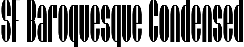 SF Baroquesque Condensed font - SF_Baroquesque_Condensed.ttf