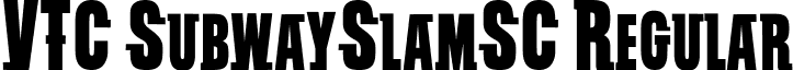 VTC SubwaySlamSC Regular font - VTC SubwaySlamSC Regular.ttf